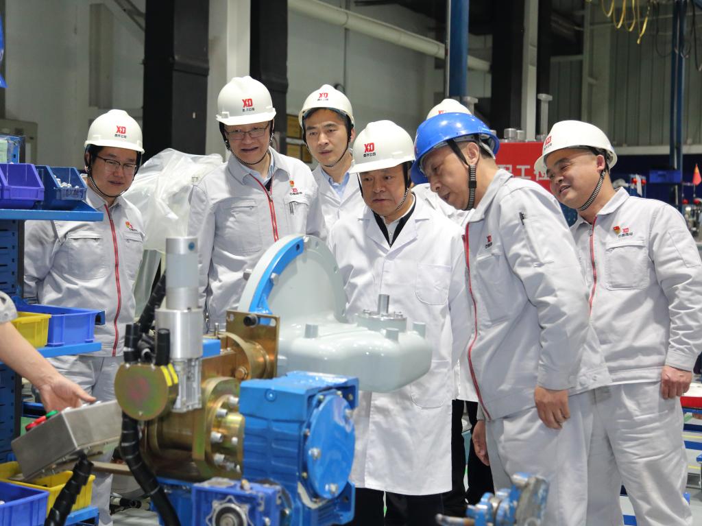 中国西电集团党委书记、董事长丁小林一行调研凯发一触即发有限-凯发一触即发